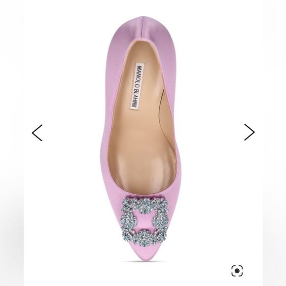 Manolo Blahnik Hangisi lilac satin 105mm pumps Size 41 - Picture 2 of 7